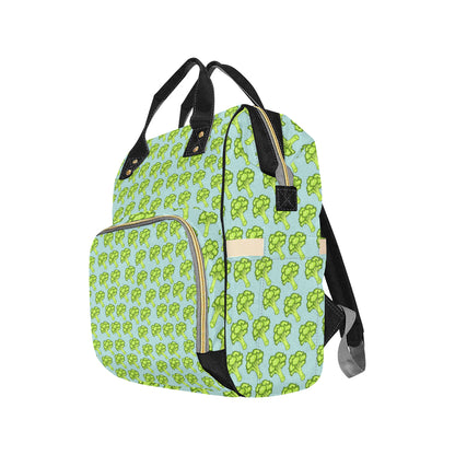 Broccoli Pattern Print Design 02 Diaper Bag Backpack