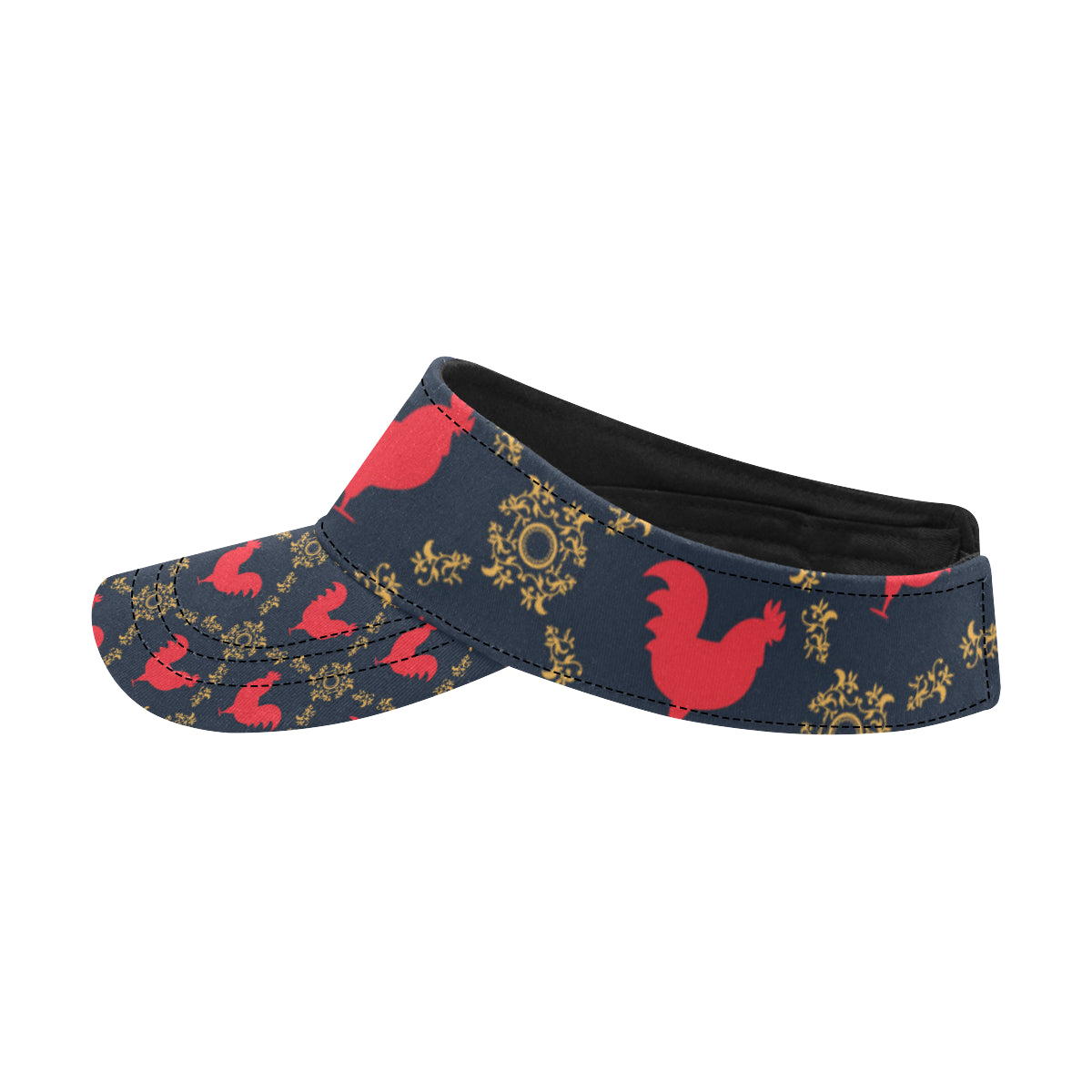 Rooster Pattern Print Design A02 Unisex Sun Visor