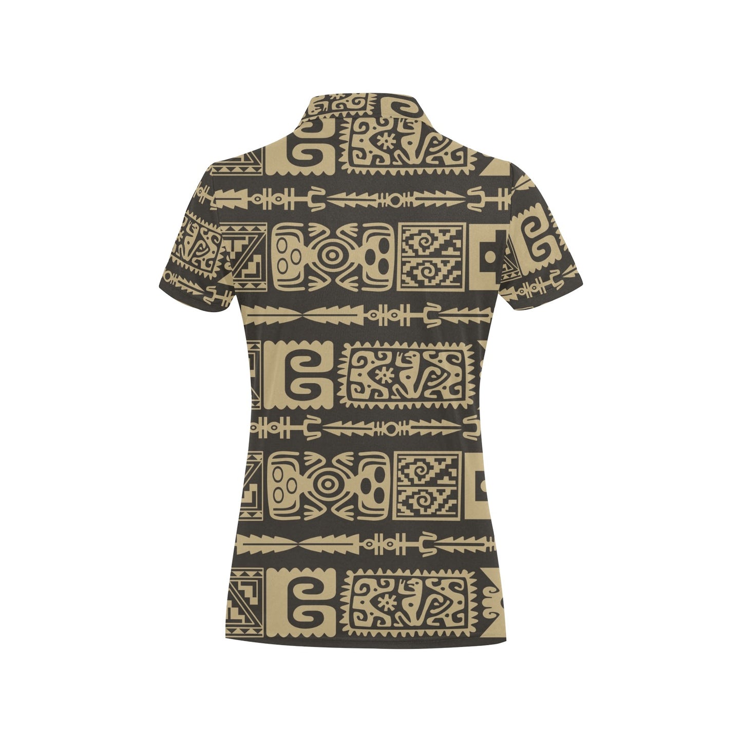 Mayan Pattern Print Design 03 Women's Polo Shirt