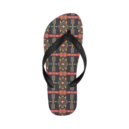 Southwest Pattern Print Design LKS303 Flip Flops