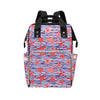 Starfish Print Design LKS401 Diaper Bag Backpack