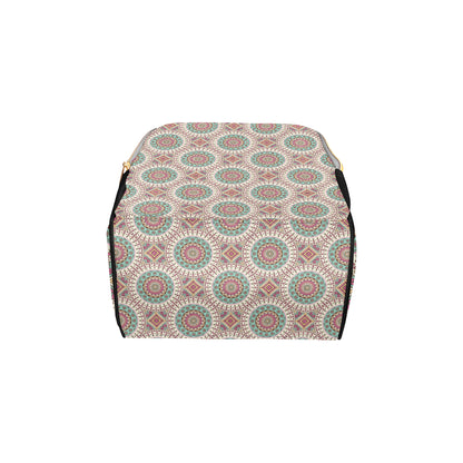 Bohemian Round Style Print Diaper Bag Backpack