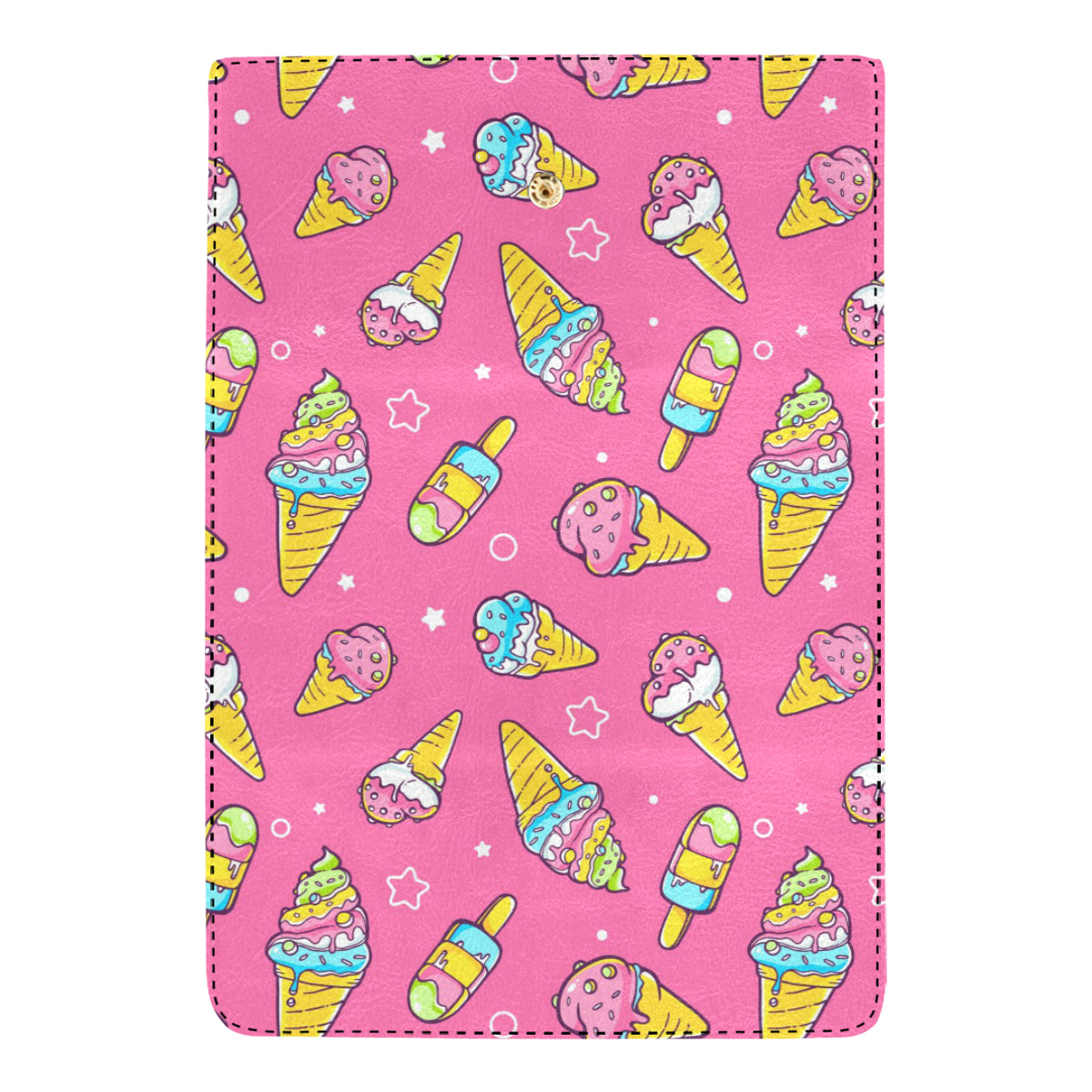 Ice Cream Pattern Print Design IC04 Women's Trifold Wallet