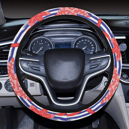 Starfish Print Design LKS401 Steering Wheel Cover with Elastic Edge