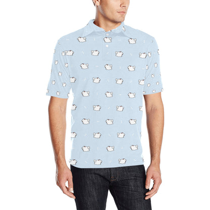 Samoyeds Print Design LKS302 Men Polo Shirt