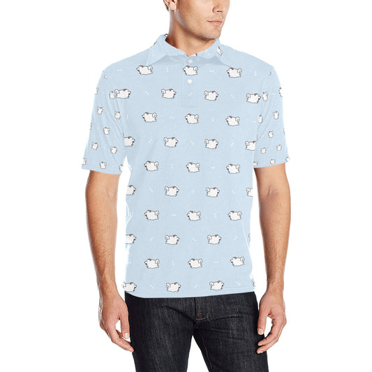 Samoyeds Print Design LKS302 Men Polo Shirt