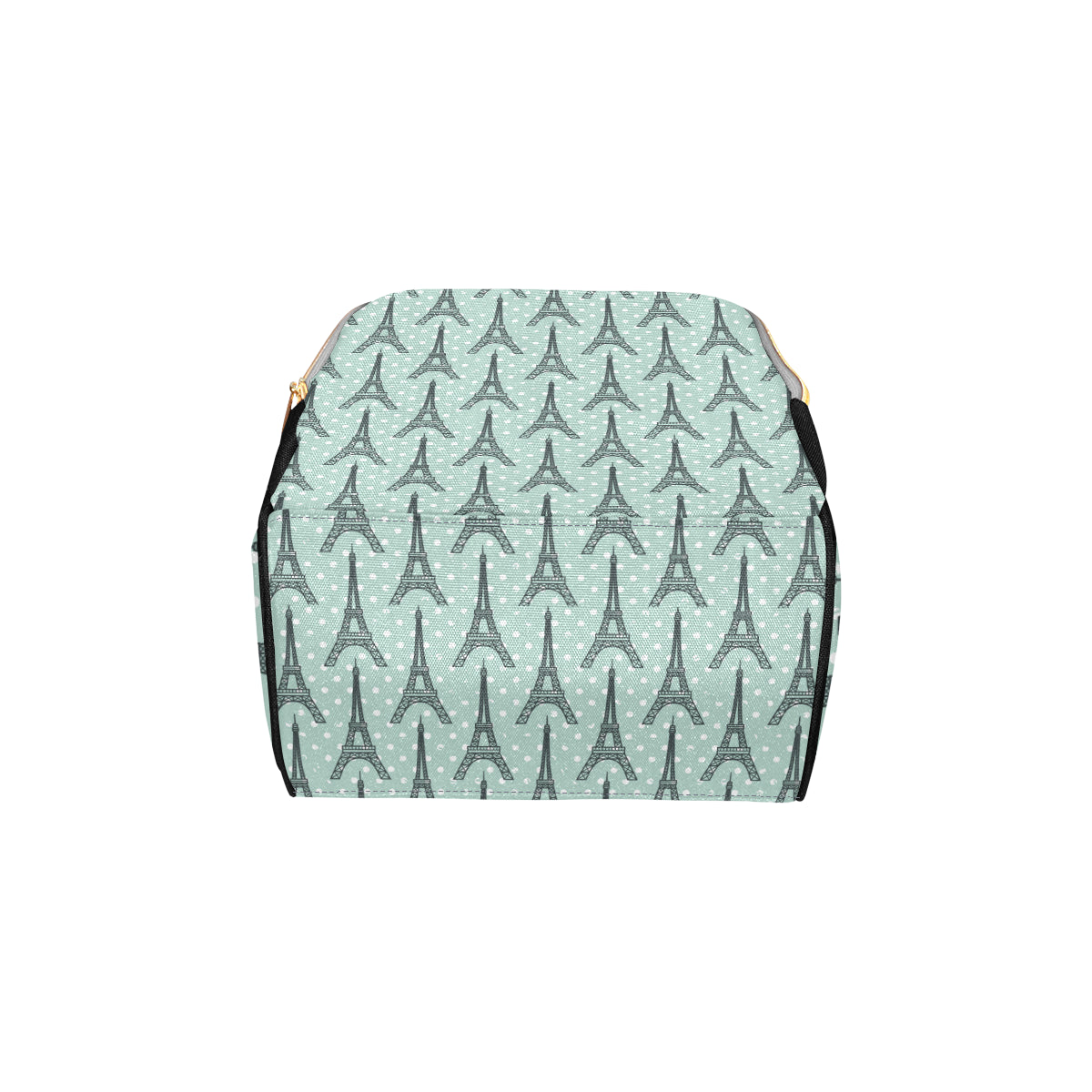 Eiffel Tower Polka Dot Print Diaper Bag Backpack