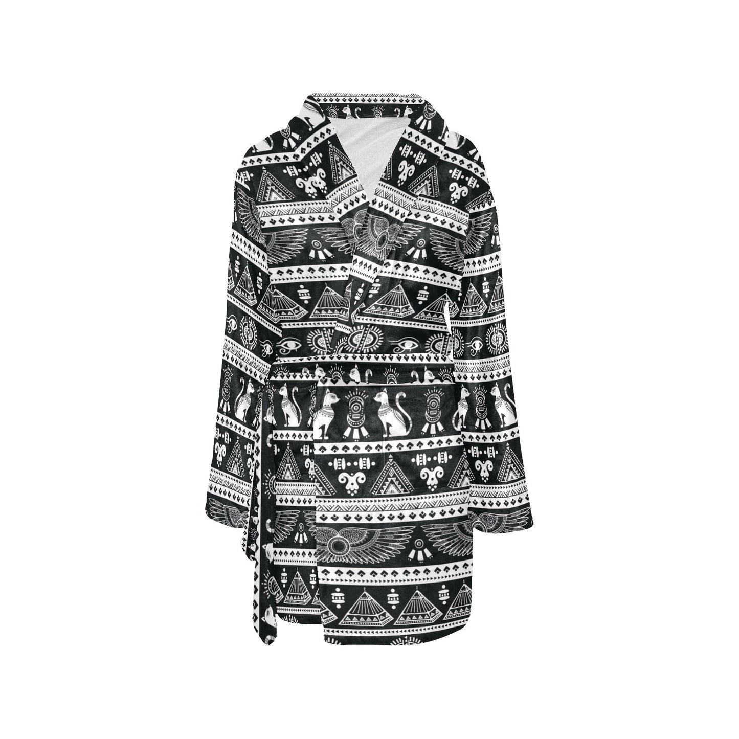 Tribal Pattern Print Design LKS305 Women's Fleece Robe