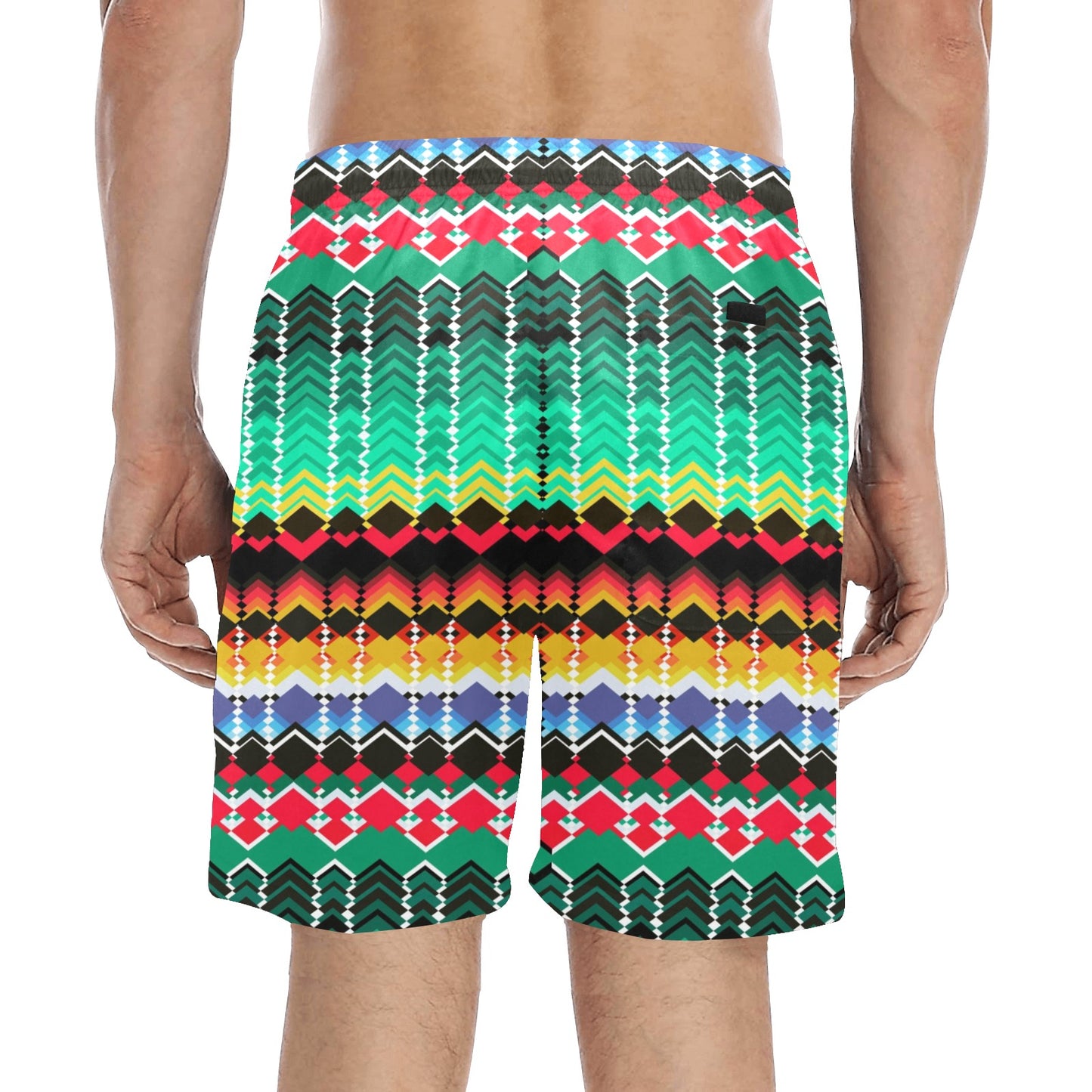 Serape Print Design LKS307 Men's Swim Trunks Beach Shorts