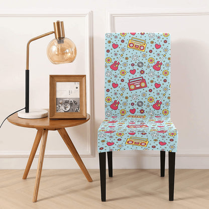 Hippie Print Design LKS307 Dining Chair Slipcover