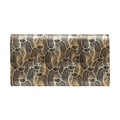 Elegant Gold leaf Print Women's Trifold Wallet
