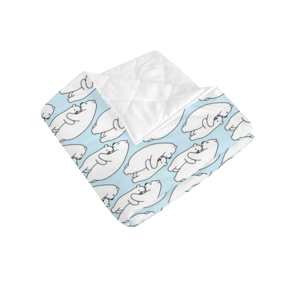 Polar Bear Pattern Print Design PB08 Premium Quilt