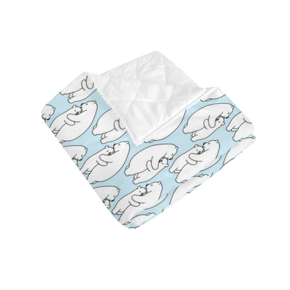 Polar Bear Pattern Print Design PB08 Premium Quilt