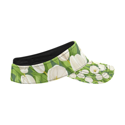 Tulip White Pattern Print Design TP05 Unisex Sun Visor