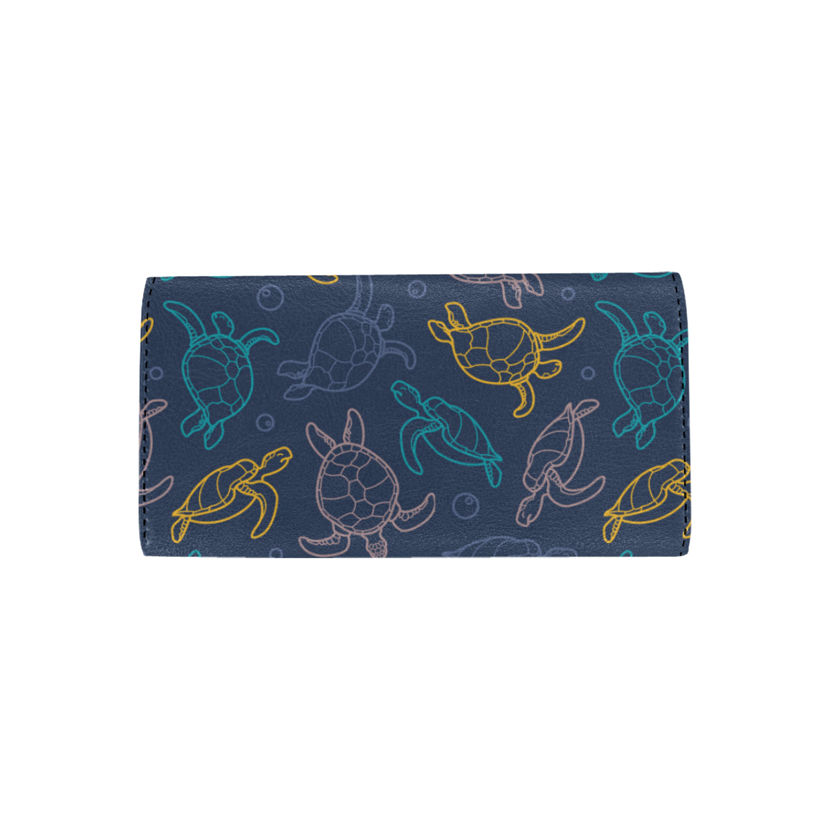 Sea Turtle Baby Print Women's Trifold Wallet