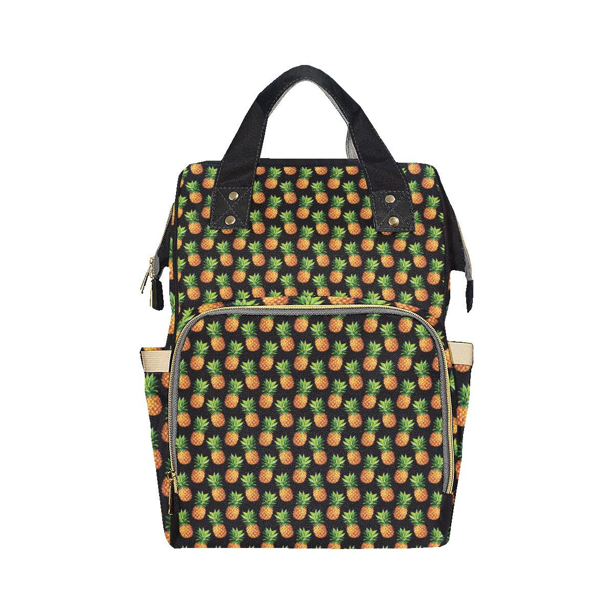 Pineapple Cute Print Design Pattern Diaper Bag Backpack