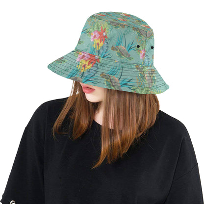 Sea Turtle Pattern Print Design T012 Unisex Bucket Hat