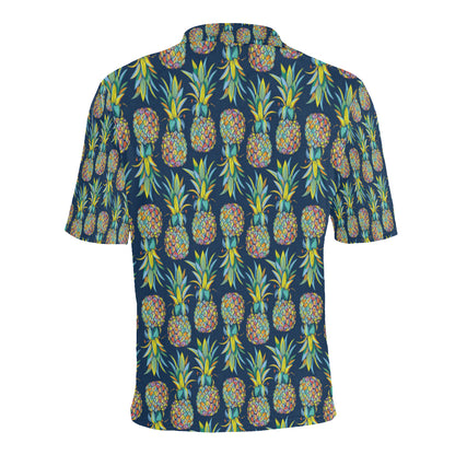Pineapple Color Art Men Polo Shirt