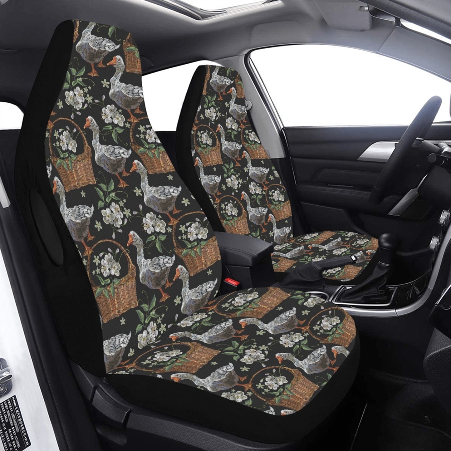 Goose Print Design LKS406 Car Seat Covers