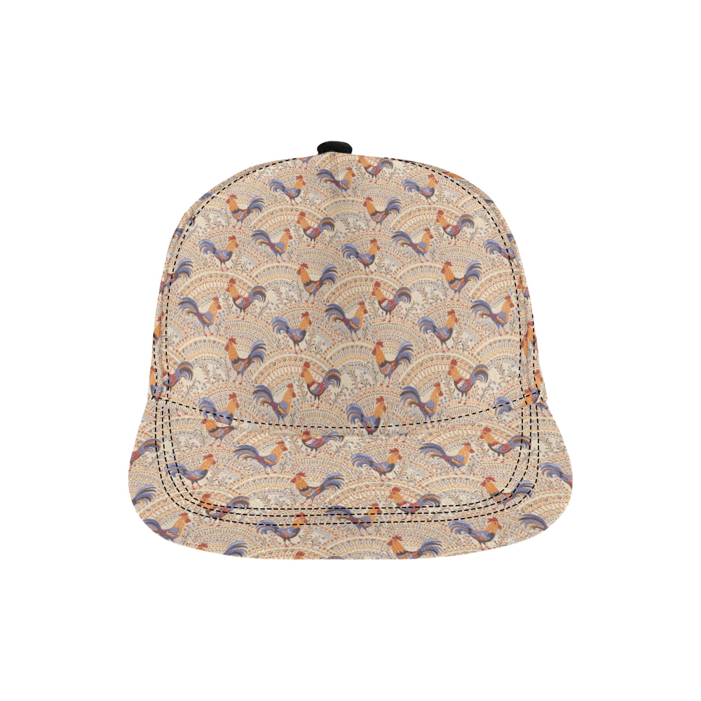 Chicken Boho Style Pattern Snapback Cap