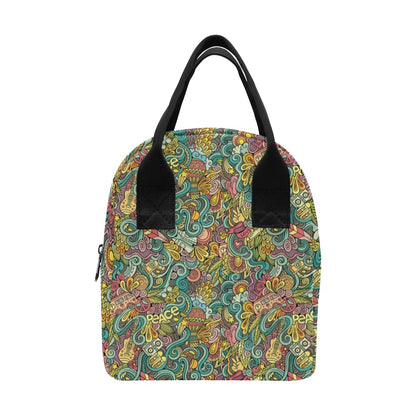 Hippie Print Design LKS302 Insulated Lunch Bag