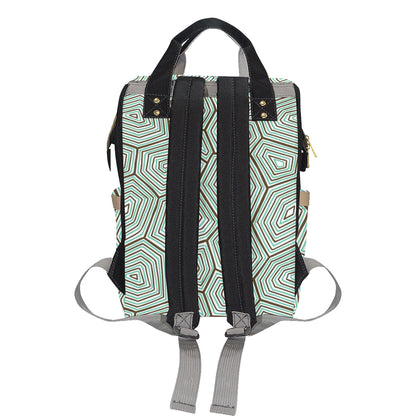 Sea Turtle Skin Print Diaper Bag Backpack