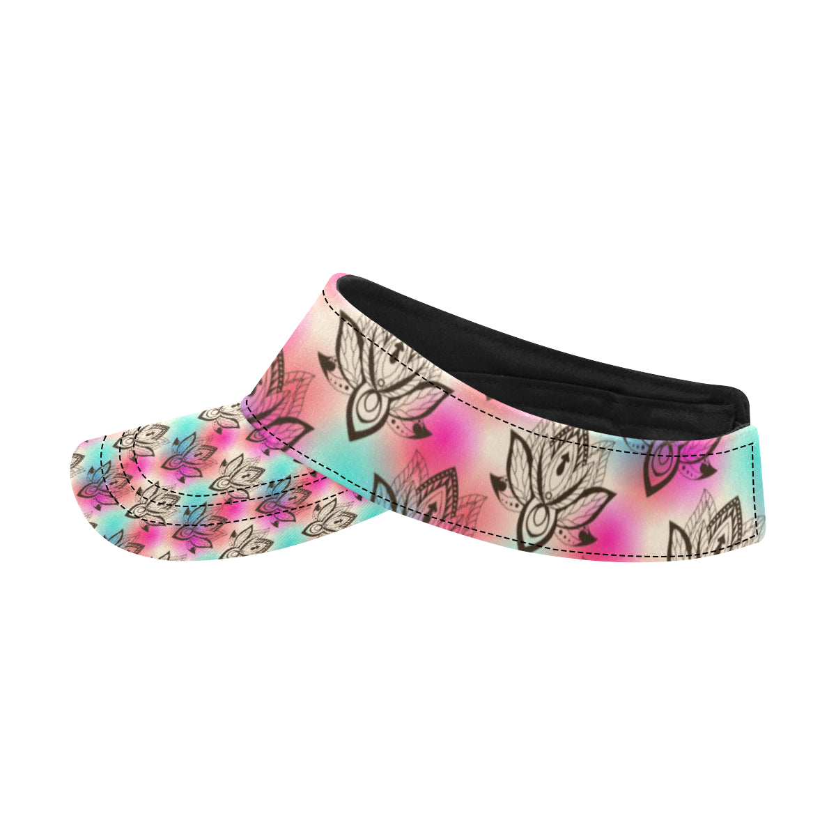 lotus Boho Pattern Print Design LO02 Unisex Sun Visor