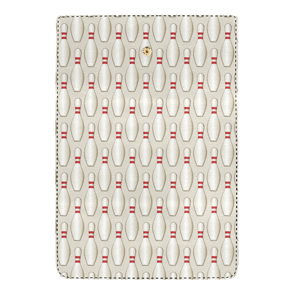 Bowling Pin Pattern Print Design 01 Women's Trifold Wallet