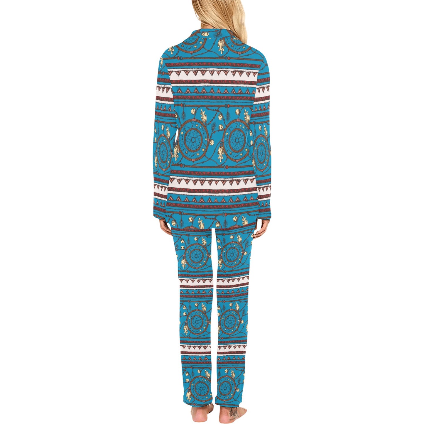 Dream catcher aztec Women's Long Pajama Set