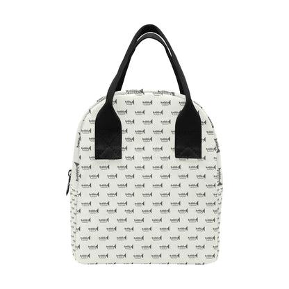 Trumpet Pattern Themed Print Insulated Lunch Bag