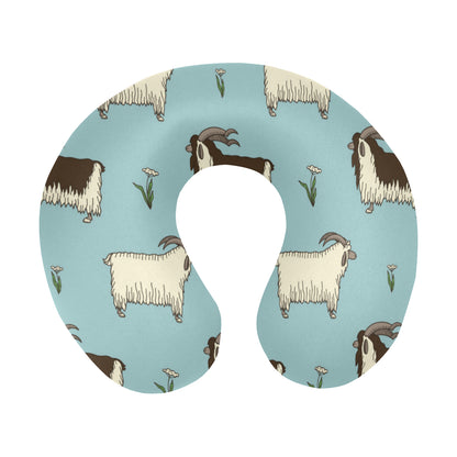 Goat Pattern Print Design 02 U-Shaped Travel Neck Pillow