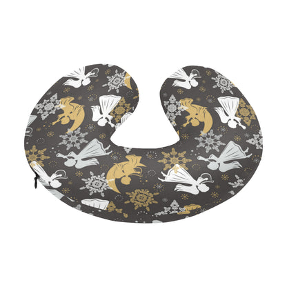 Angel Pattern Print Design 04 U-Shaped Travel Neck Pillow