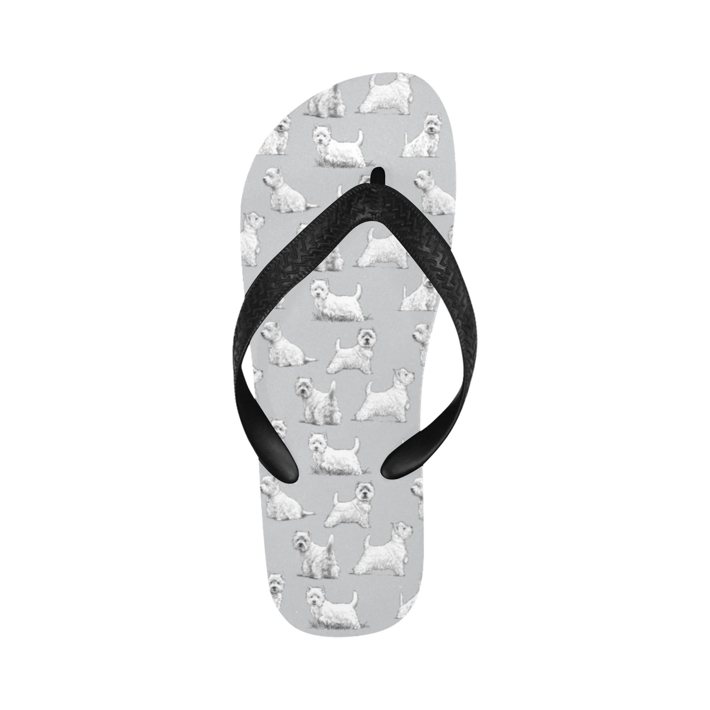 Scottish Terriers Print Design LKS3011 Flip Flops
