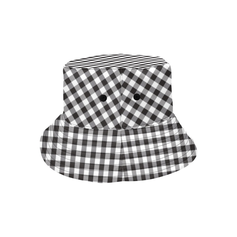 Gingham Print Design LKS402 Unisex Bucket Hat