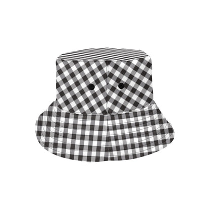 Gingham Print Design LKS402 Unisex Bucket Hat