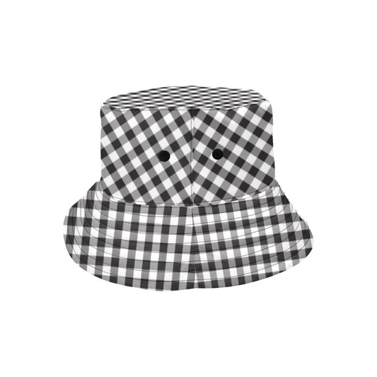 Gingham Print Design LKS402 Unisex Bucket Hat