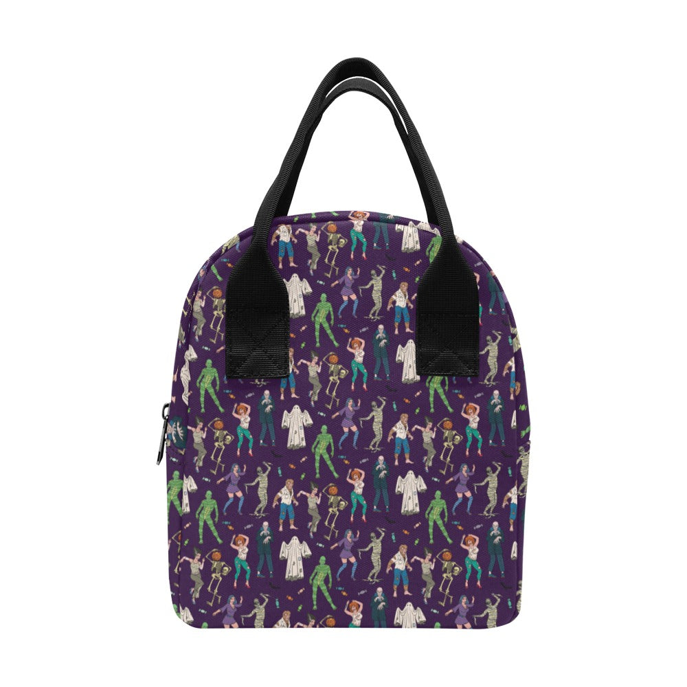 Creepy Zombie Print Design LKS302 Insulated Lunch Bag