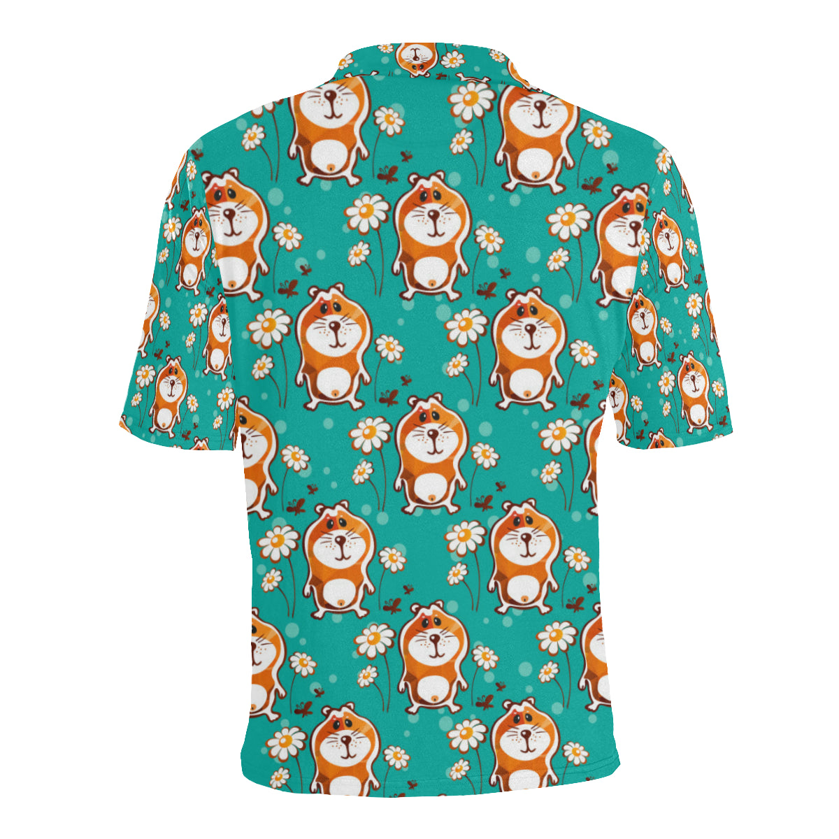 Hamster Pattern Print Design 01 Men Polo Shirt