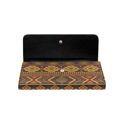 Navajo Pattern Print Design A06 Women's Trifold Wallet