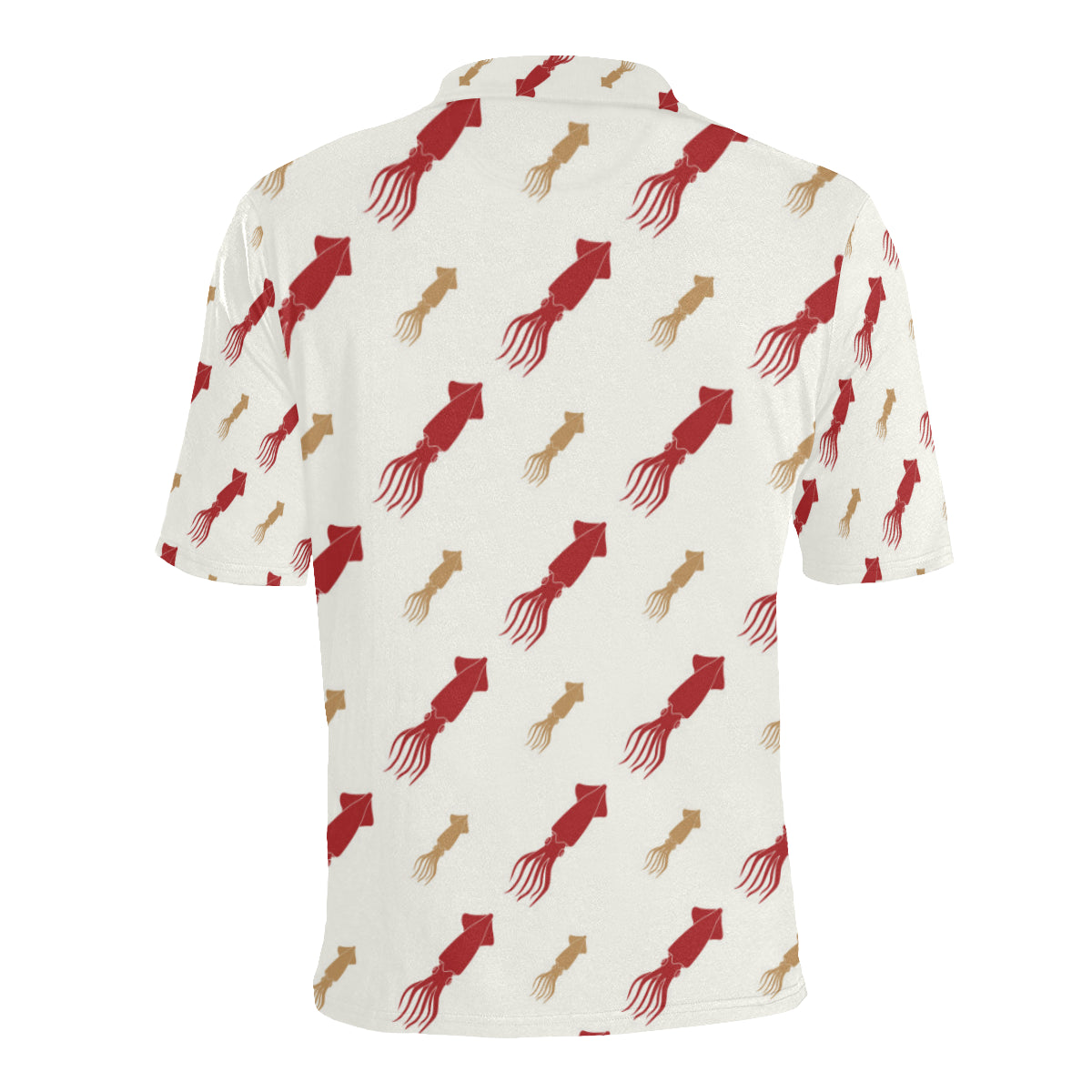 Giant Squid Pattern Print Design 01 Men Polo Shirt
