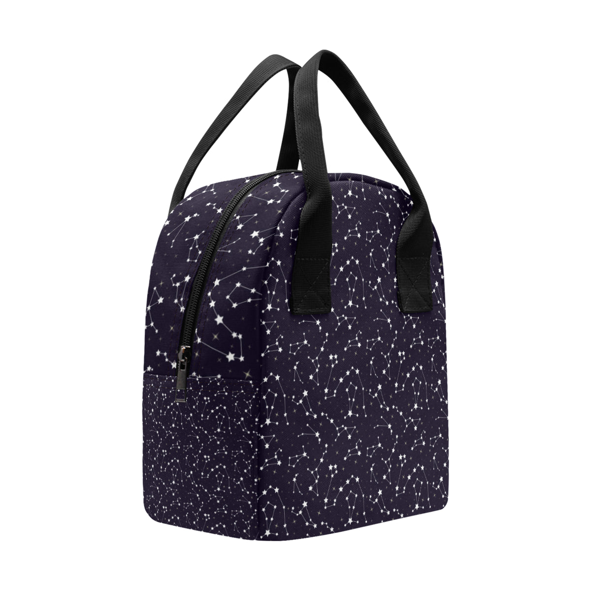 Zodiac Star Pattern Design Print Insulated Lunch Bag