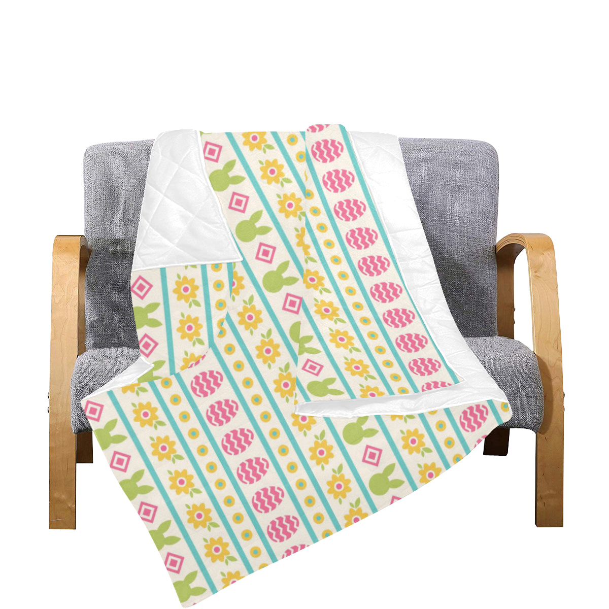 Easter Eggs Pattern Print Design RB016 Premium Quilt