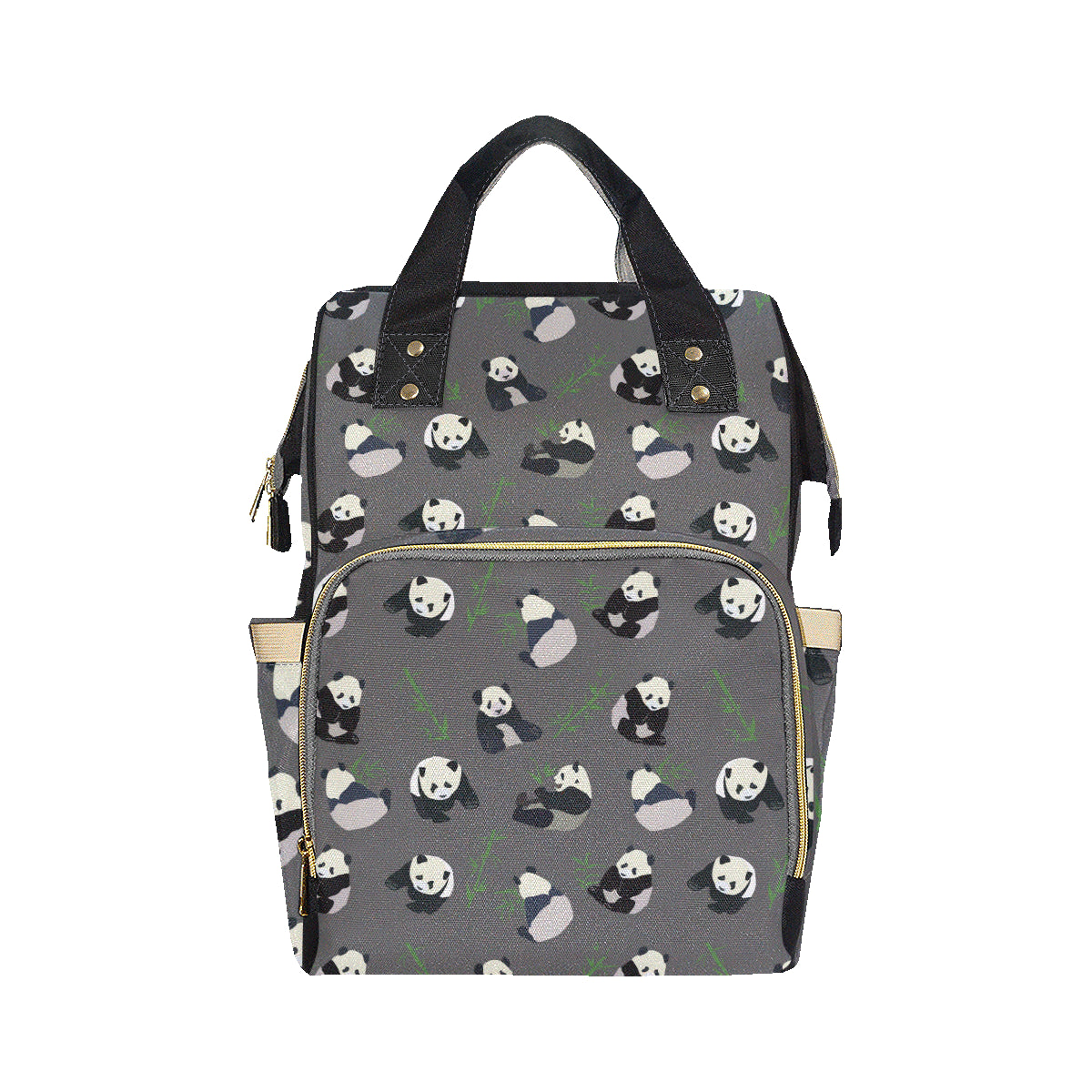 Panda Pattern Print Design A06 Diaper Bag Backpack