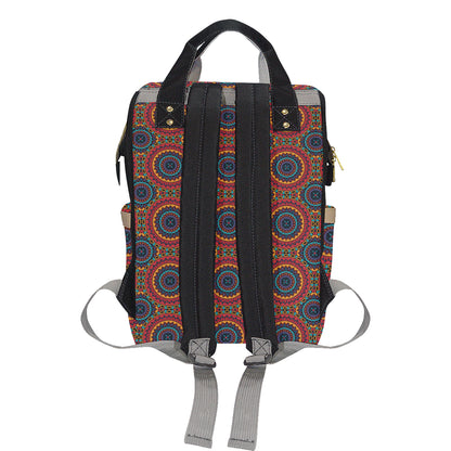 Bohemian Mandala Style Print Diaper Bag Backpack