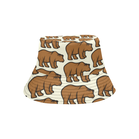 Bear Pattern Print Design BE05 Unisex Bucket Hat