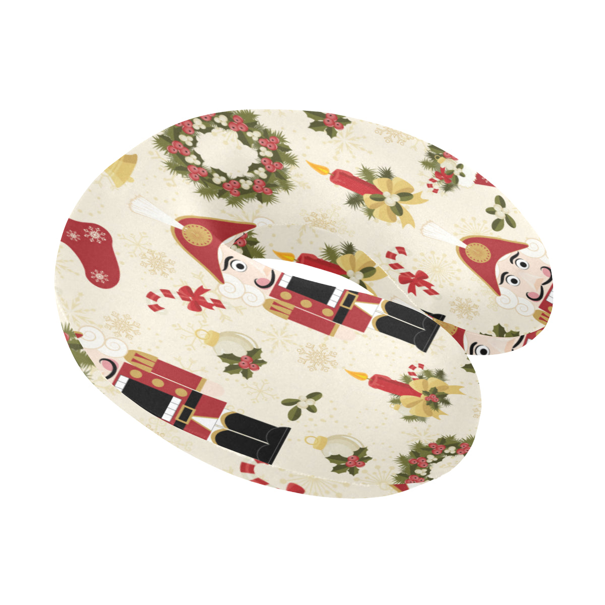 Nutcracker Pattern Print Design A01 U-Shaped Travel Neck Pillow