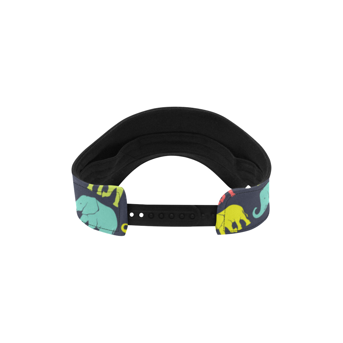 Elephant Neon Color Print Pattern Unisex Sun Visor