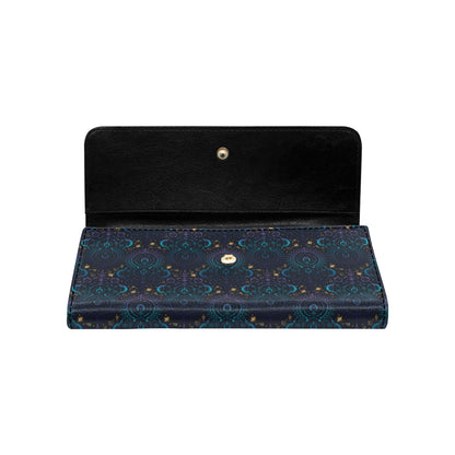 Celestial Pattern Print Design 06 Women's Trifold Wallet