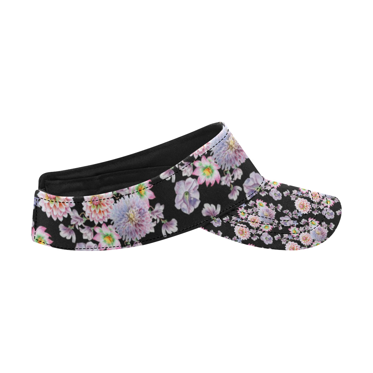Dahlia Pattern Print Design DH012 Unisex Sun Visor