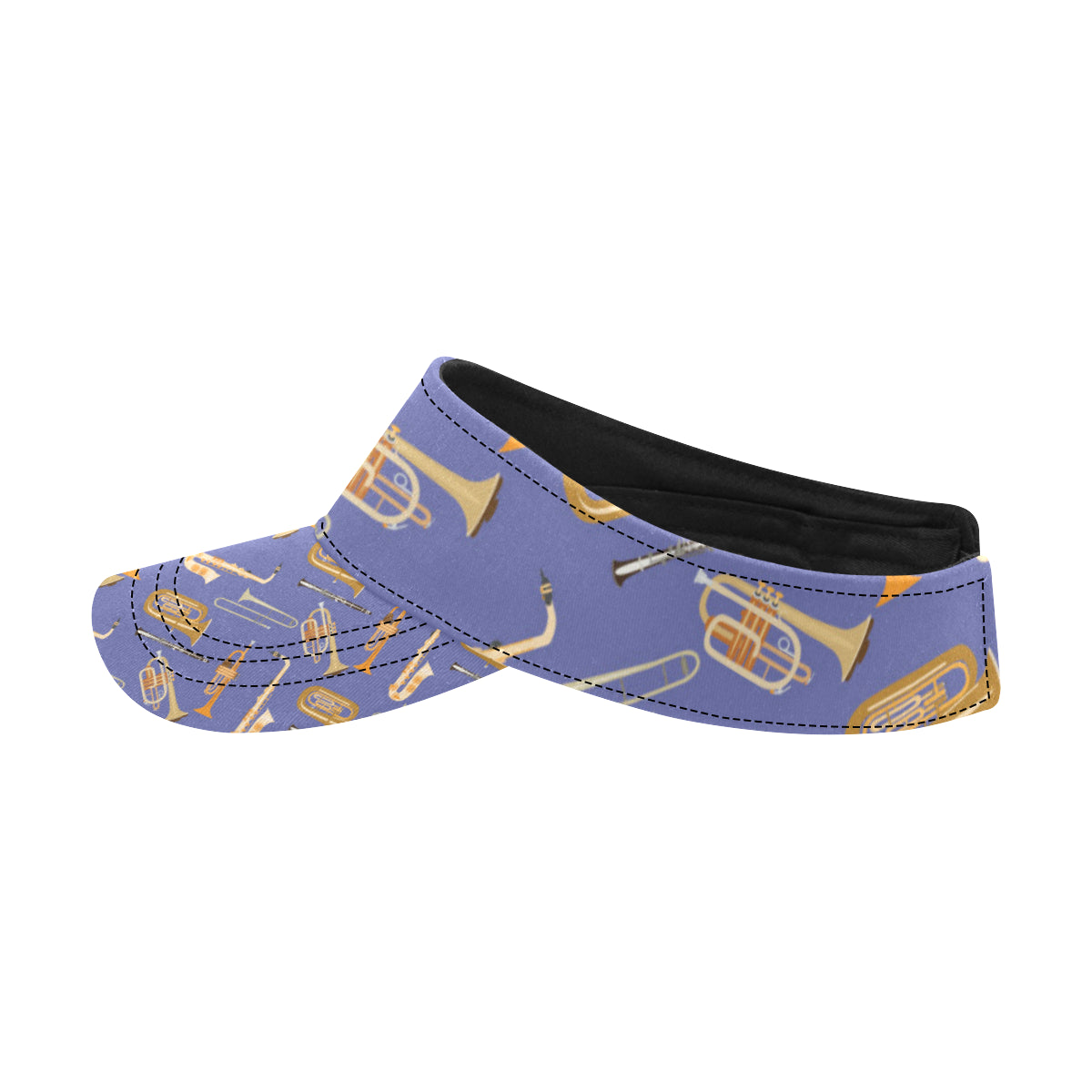 Trombone Pattern Print Design 02 Unisex Sun Visor